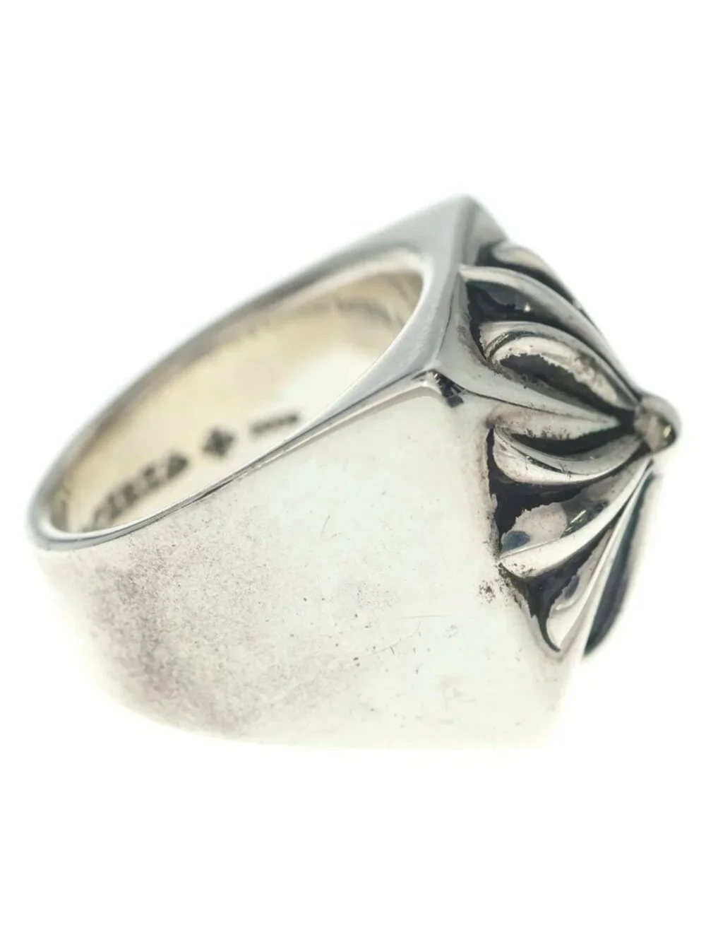 Chrome Hearts CH Plus Pyramid Ring Silver